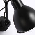  Black Metal Floor lamp Light arm shade adjustable black flexible wall lamp Manufactory